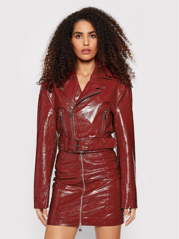 ROTATE ROTATE Яке от имитация на кожа Jamie RT418 Бордо Regular Fit