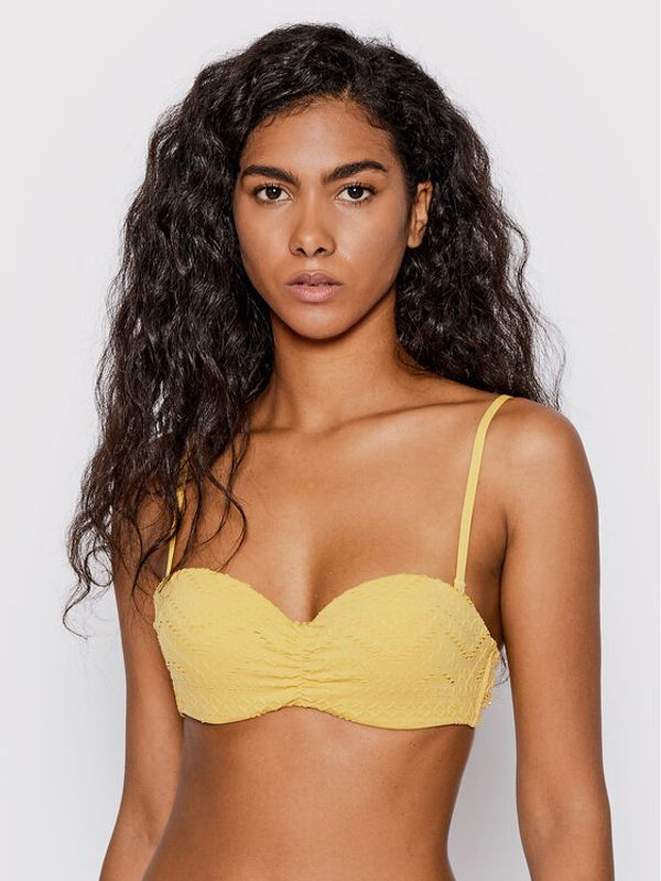 Roxy Roxy Горнище на бански Quiet Beauty ERJX304650 Жълт