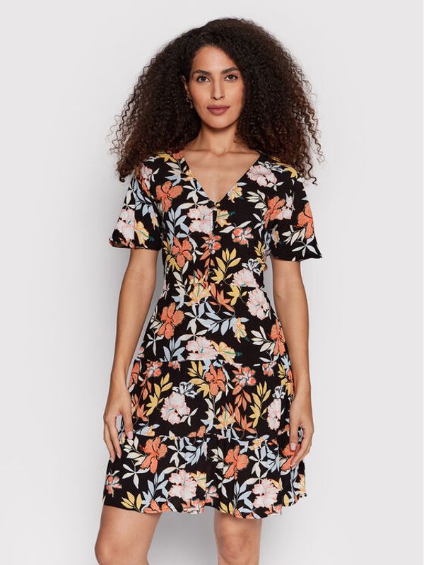 Roxy Roxy Лятна рокля Sunny Summer ERJWD03631 Черен Regular Fit