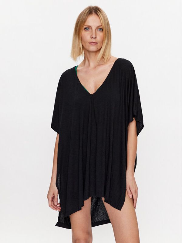 Roxy Roxy Плажна рокля ERJX603337 Черен Relaxed Fit