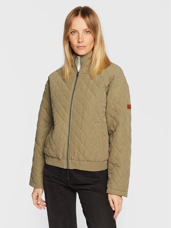 Roxy Roxy Пухено яке Path To Paradise ERJJK03508 Зелен Relaxed Fit