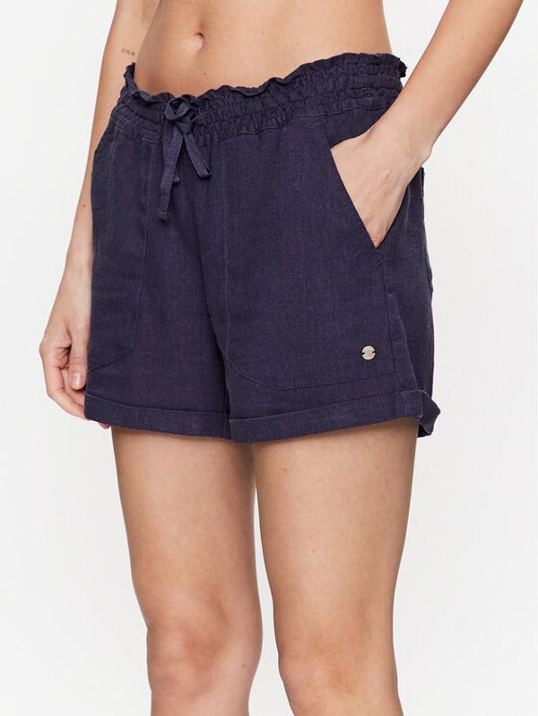 Roxy Roxy Шорти от плат Another Kiss ERJNS03310 Тъмносин Regular Fit