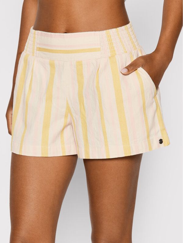 Roxy Roxy Шорти от плат ERJNS03366 Жълт Relaxed Fit