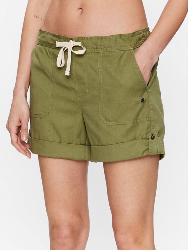 Roxy Roxy Шорти от плат Life Is Sweeter ERJNS03389 Зелен Regular Fit