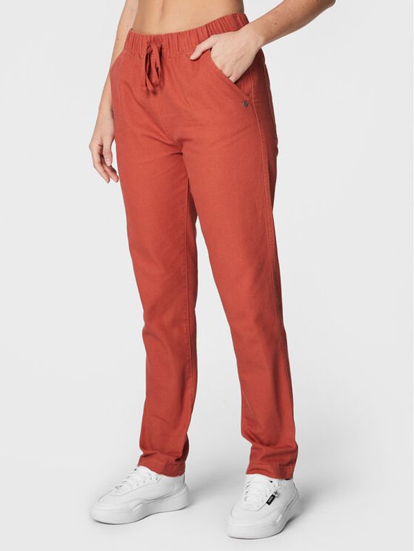 Roxy Roxy Текстилни панталони Canvas ERJNP03467 Оранжев Relaxed Fit