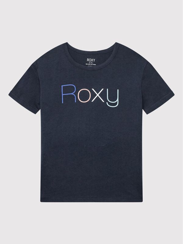 Roxy Roxy Тишърт Day And Night ERGZT03845 Тъмносин Regular Fit