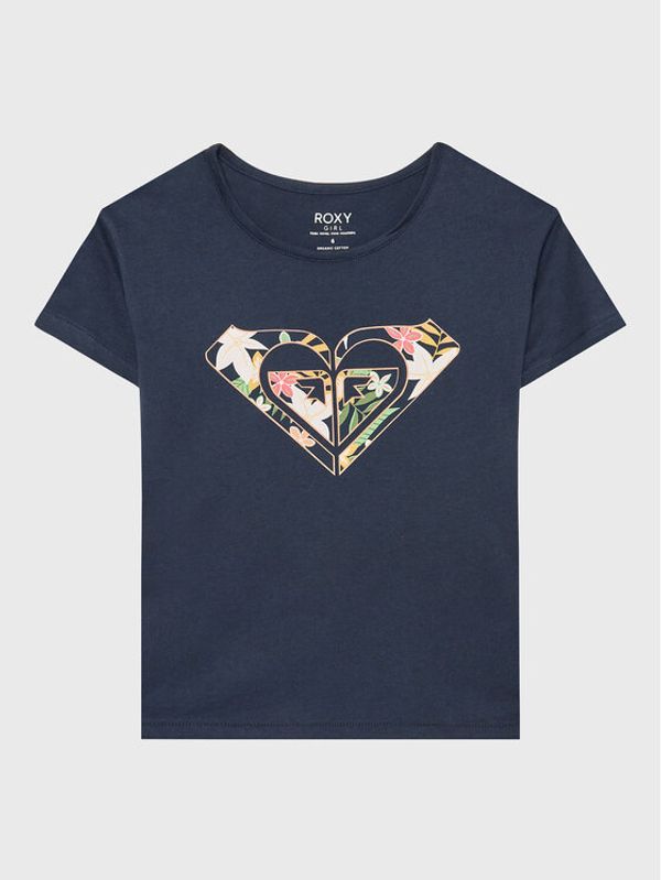 Roxy Roxy Тишърт Day And Night ERGZT03954 Тъмносин Regular Fit