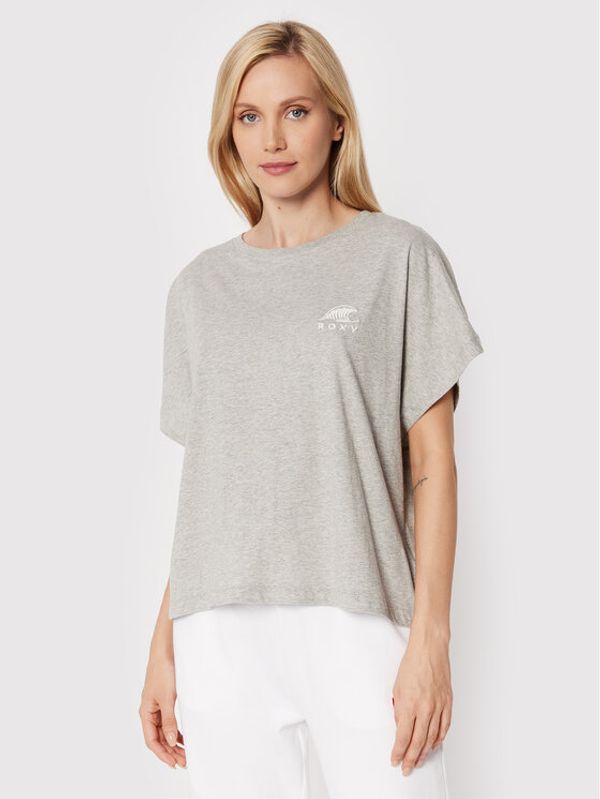 Roxy Roxy Тишърт Dream Carve ERJZT05414 Сив Relaxed Fit