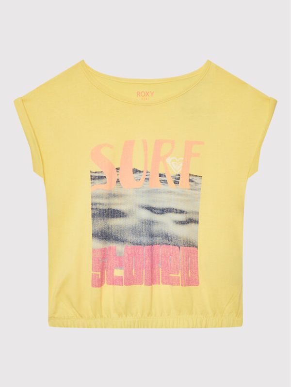 Roxy Roxy Тишърт Everything I Want ERGZT03869 Жълт Relaxed Fit