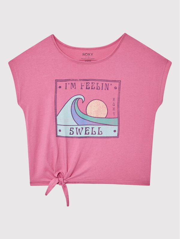 Roxy Roxy Тишърт Pura Playa ERGZT03882 Розов Regular Fit