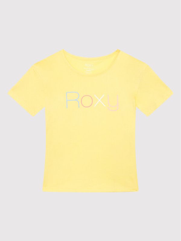 Roxy Roxy Тишърт Short Sleeve ERGZT03845 Жълт Regular Fit