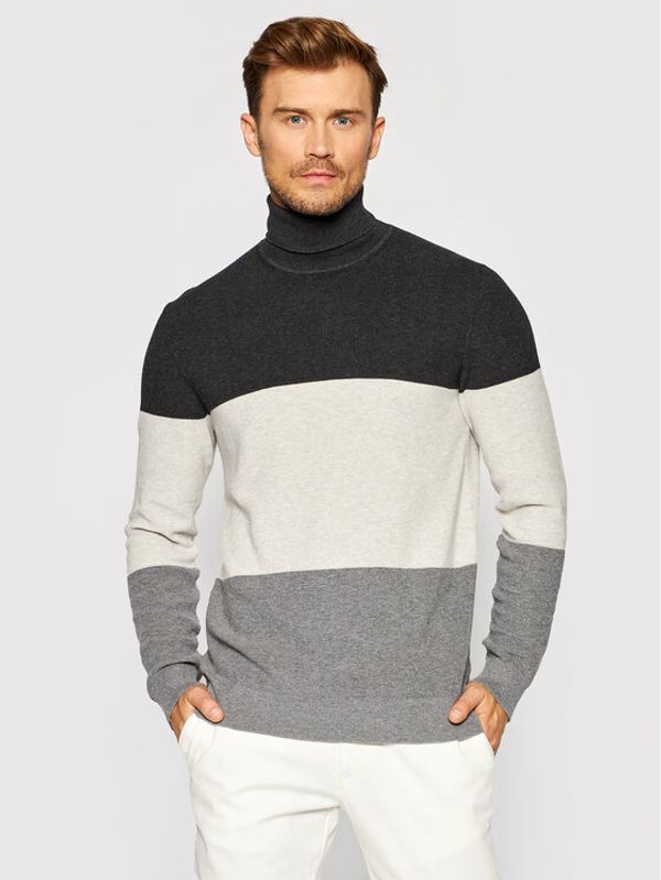 Roy Robson Roy Robson Поло 5857-91 Сив Slim Fit