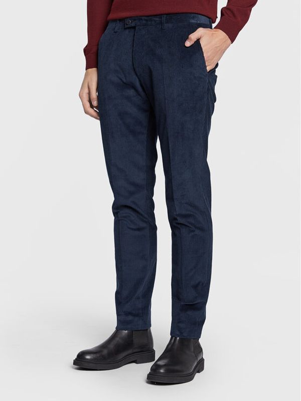 Roy Robson Roy Robson Текстилни панталони 210-01 Тъмносин Slim Fit