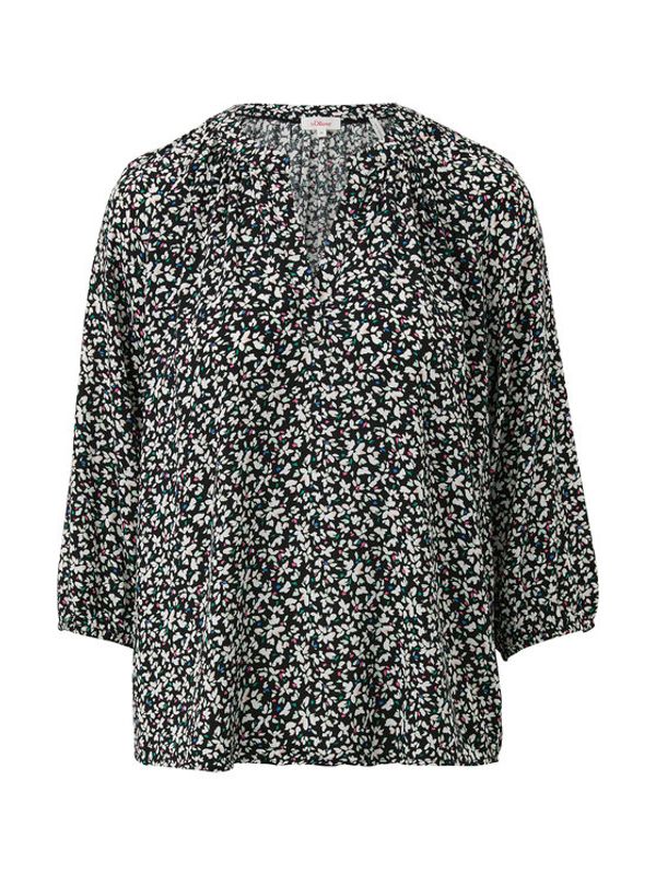 s.Oliver s.Oliver Блуза 2129724 Черен Relaxed Fit