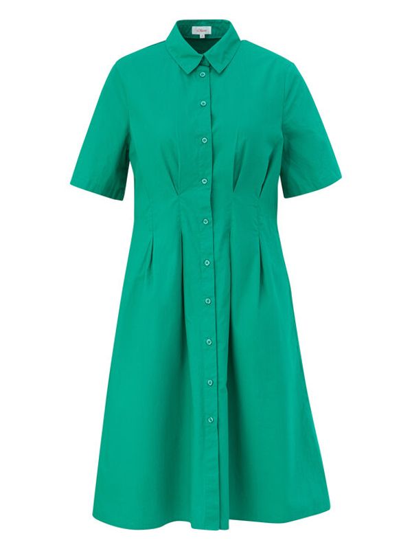s.Oliver s.Oliver Ежедневна рокля 2128407 Зелен Regular Fit