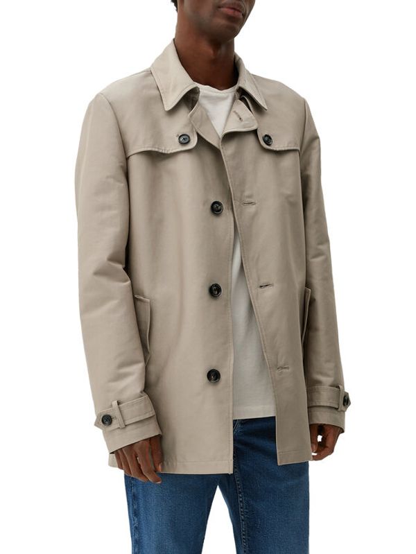 s.Oliver s.Oliver Преходно палто 2125926 Бежов Slim Fit