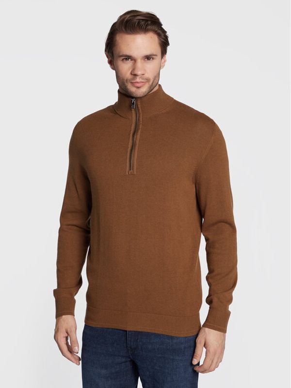 s.Oliver s.Oliver Пуловер 2118095 Кафяв Regular Fit