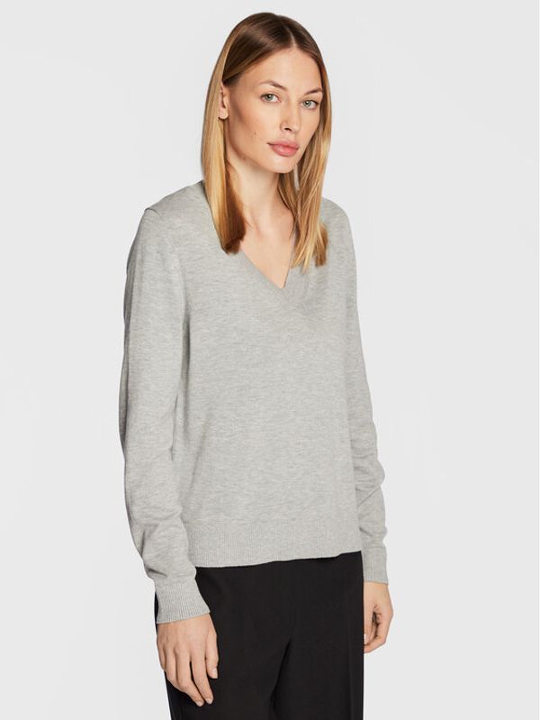 s.Oliver s.Oliver Пуловер 2118888 Сив Regular Fit