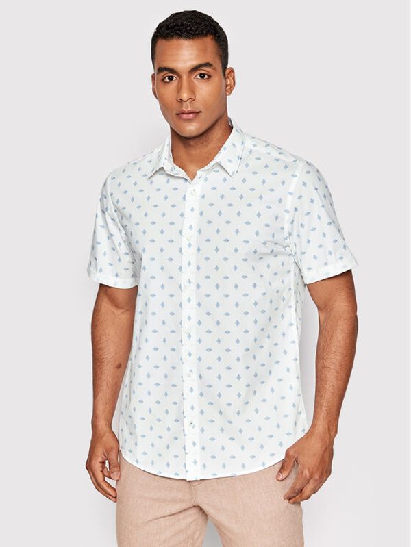 s.Oliver s.Oliver Риза 2113979 Бял Slim Fit