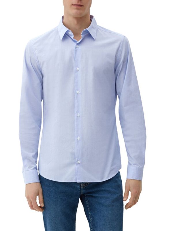 s.Oliver s.Oliver Риза 2132556 Син Slim Fit