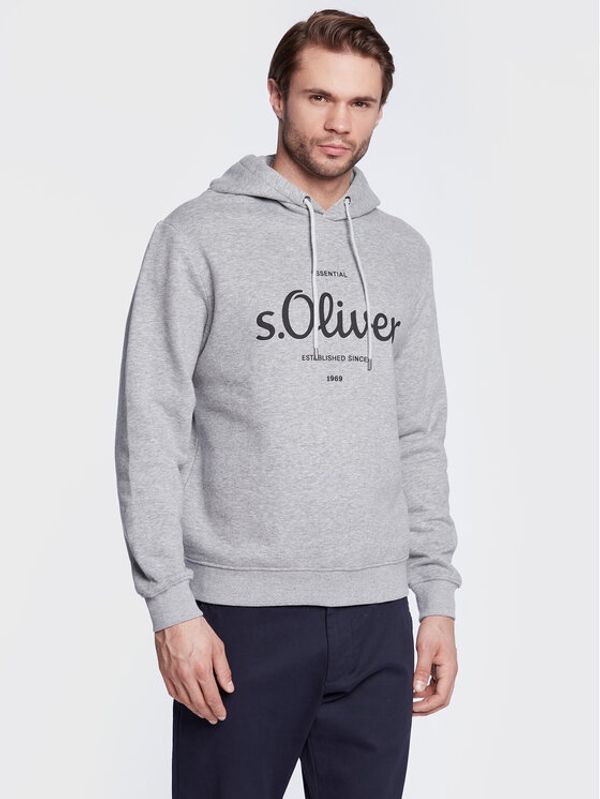 s.Oliver s.Oliver Суитшърт 2122819 Сив Regular Fit