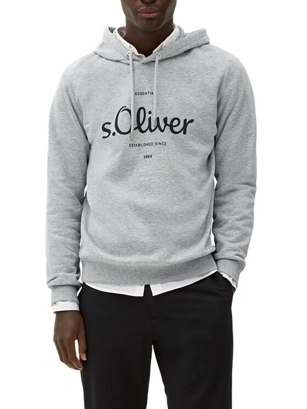 s.Oliver s.Oliver Суитшърт 2132732 Сив Regular Fit