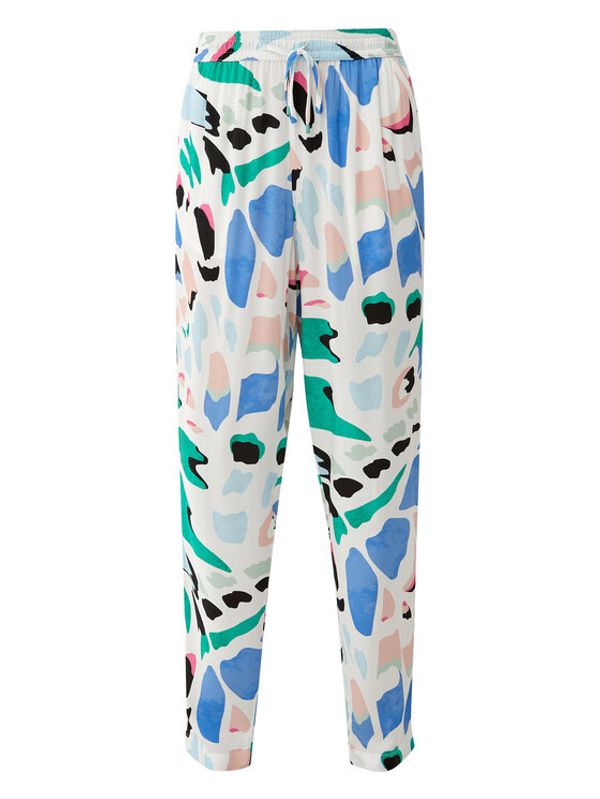 s.Oliver s.Oliver Текстилни панталони 2129721 Екрю Regular Fit