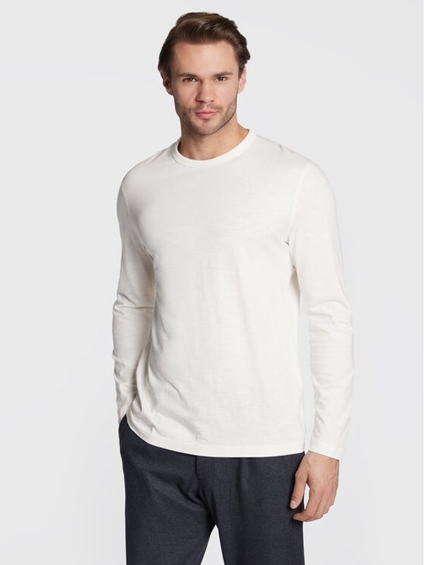 s.Oliver s.Oliver Тениска с дълъг ръкав 2119126 Бял Regular Fit