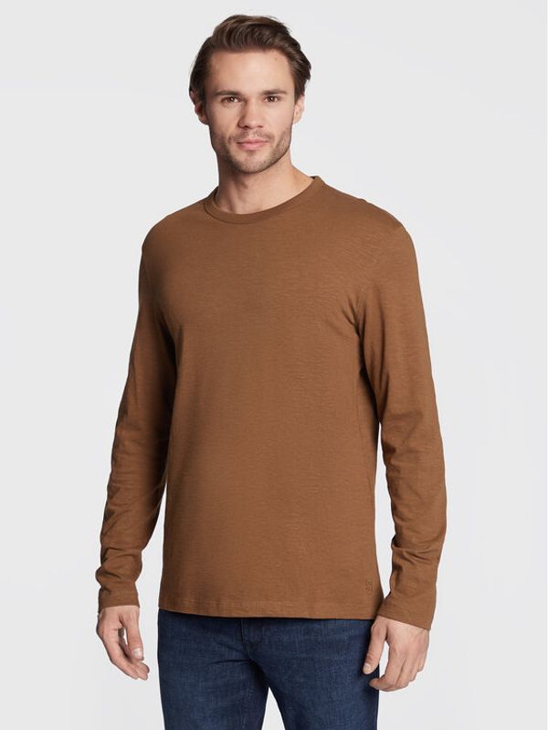 s.Oliver s.Oliver Тениска с дълъг ръкав 2119126 Кафяв Regular Fit