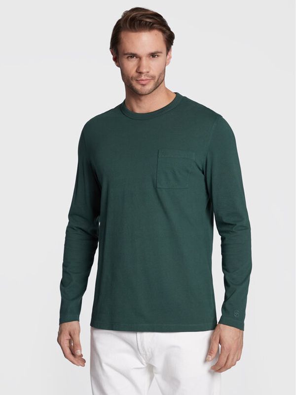 s.Oliver s.Oliver Тениска с дълъг ръкав 2119204 Зелен Regular Fit