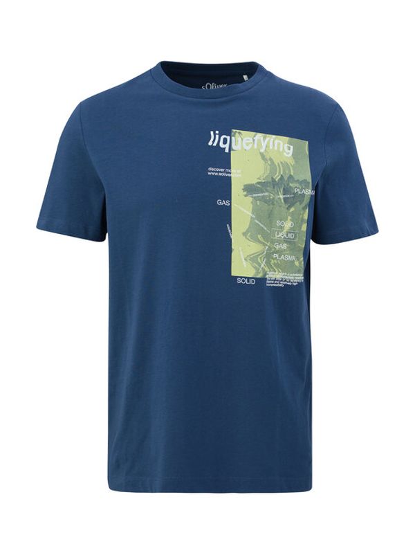 s.Oliver s.Oliver Тишърт 2129860 Тъмносин Regular Fit