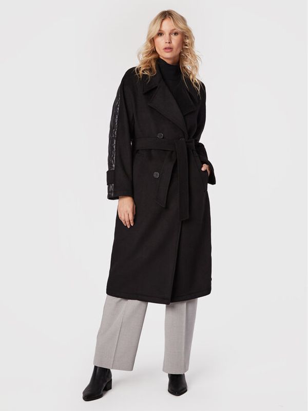 s.Oliver s.Oliver Вълнено палто 2117417 Черен Loose Fit