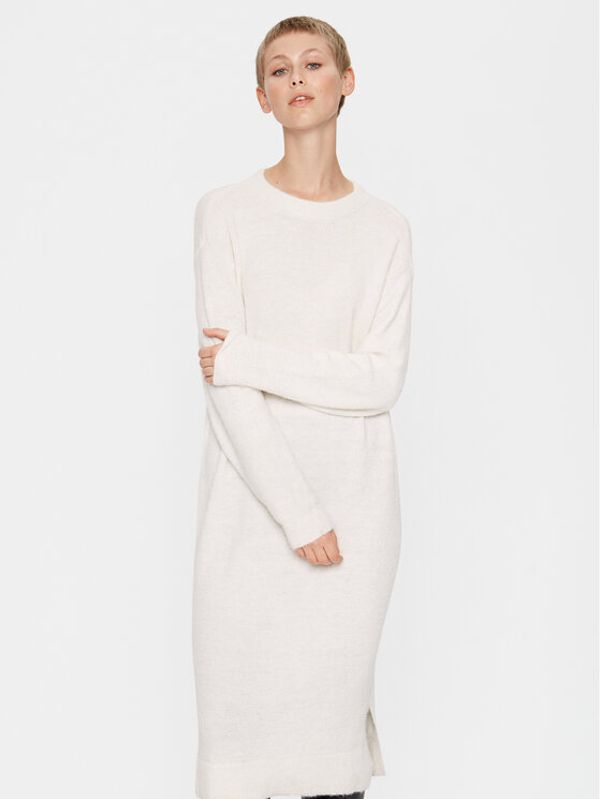 Saint Tropez Saint Tropez Плетена рокля 30512450 Бял Loose Fit