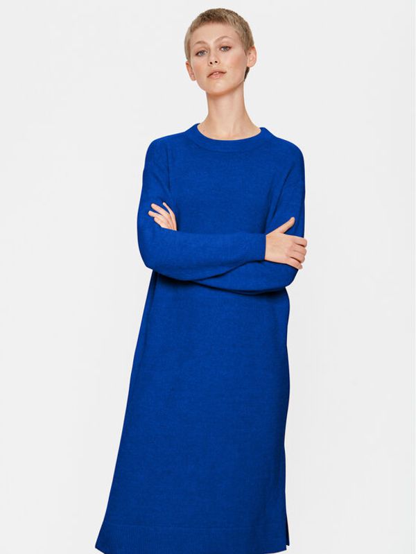 Saint Tropez Saint Tropez Плетена рокля 30512450 Син Loose Fit