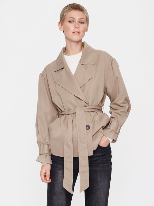 Saint Tropez Saint Tropez Преходно палто 30512302 Кафяв Loose Fit