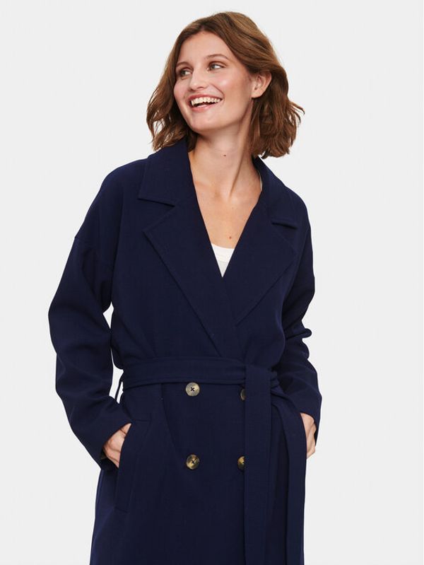 Saint Tropez Saint Tropez Преходно палто 30512308 Тъмносин Oversize