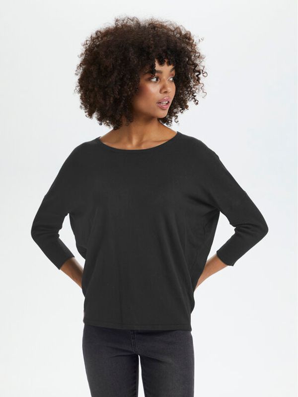 Saint Tropez Saint Tropez Пуловер 30500003 Черен Casual Fit