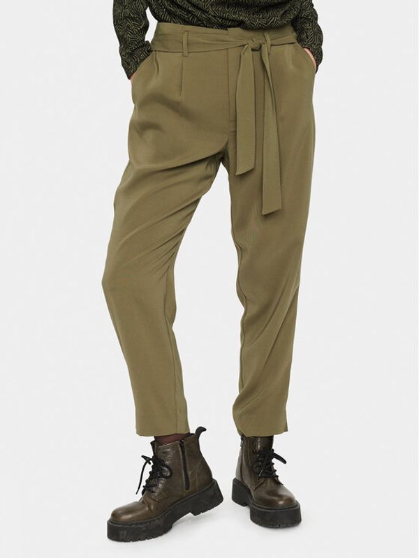 Saint Tropez Saint Tropez Текстилни панталони 30500419 Зелен Relaxed Fit