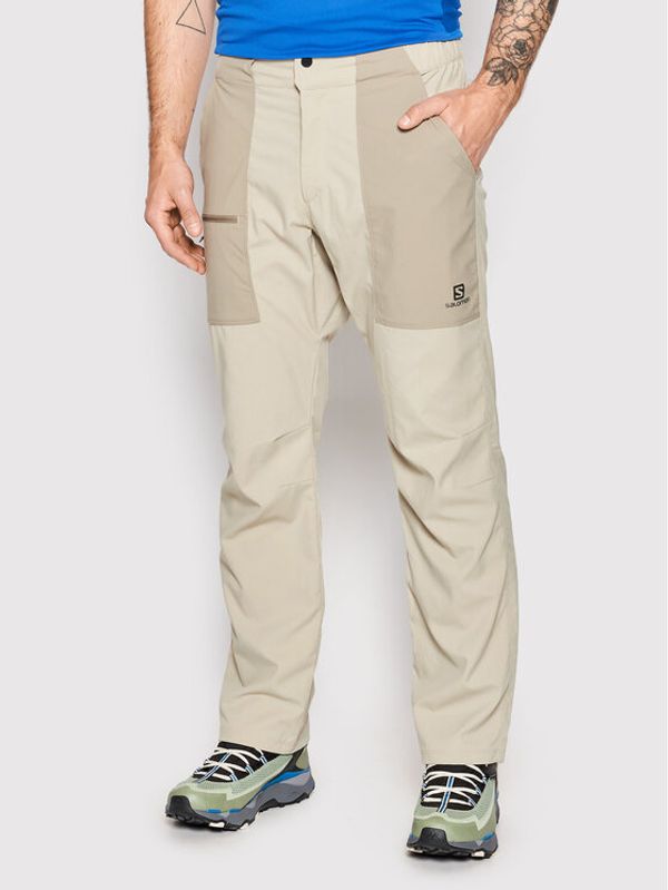 Salomon Salomon Outdoor панталони Outrack LC1770100 Бежов Regular Fit