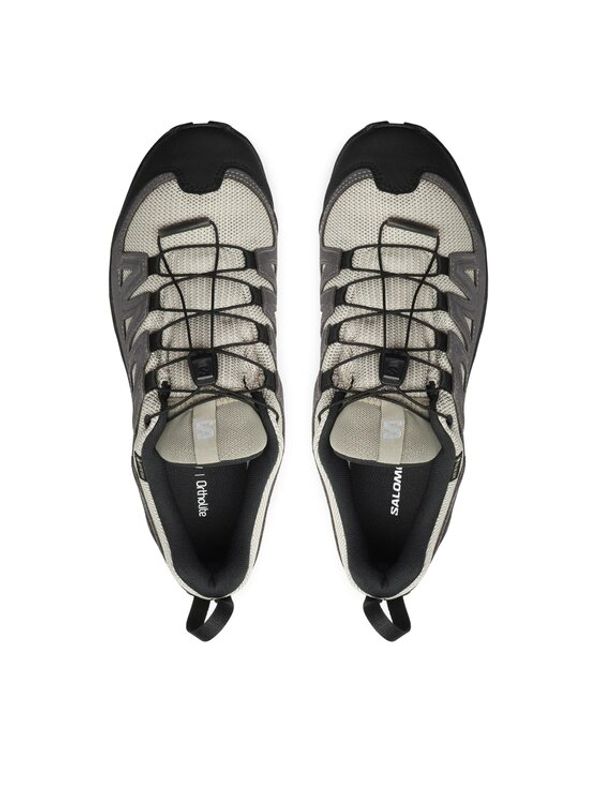 Salomon Salomon Туристически X Ward Leather GORE-TEX L47182100 Кафяв