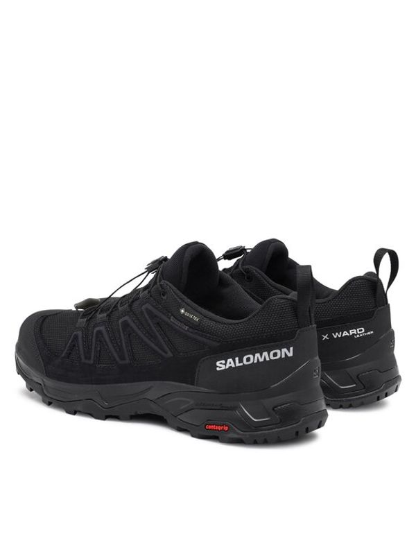 Salomon Salomon Туристически X Ward Leather GORE-TEX L47182300 Черен