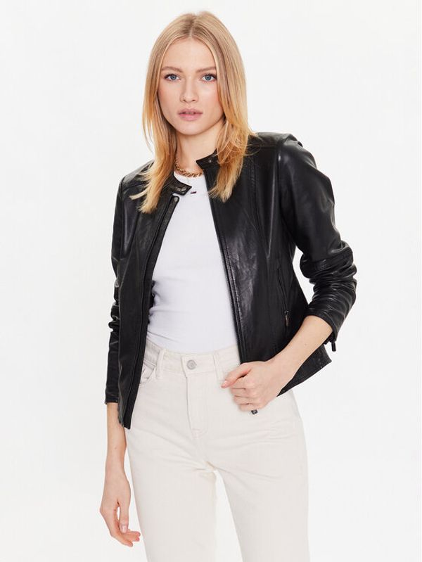 Salsa Salsa Кожено яке 127068 Черен Regular Fit