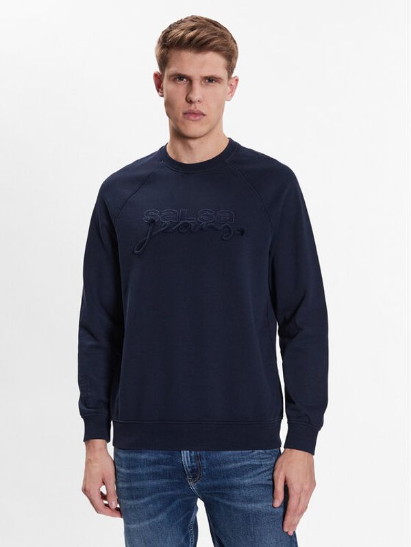 Salsa Salsa Пуловер 127169 Син Regular Fit