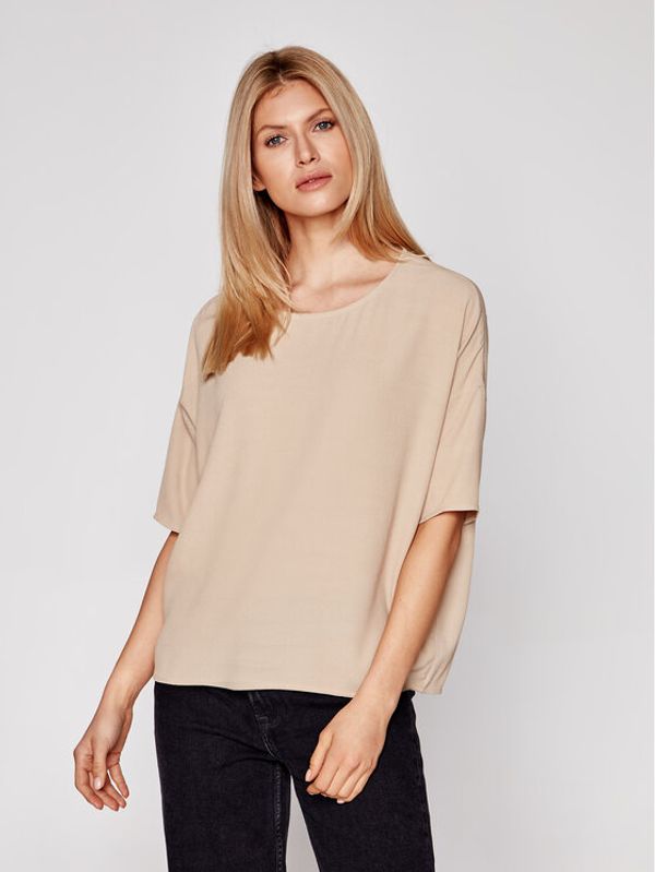 Samsøe Samsøe Samsøe Samsøe Блуза Mains F00012102 Кафяв Oversize