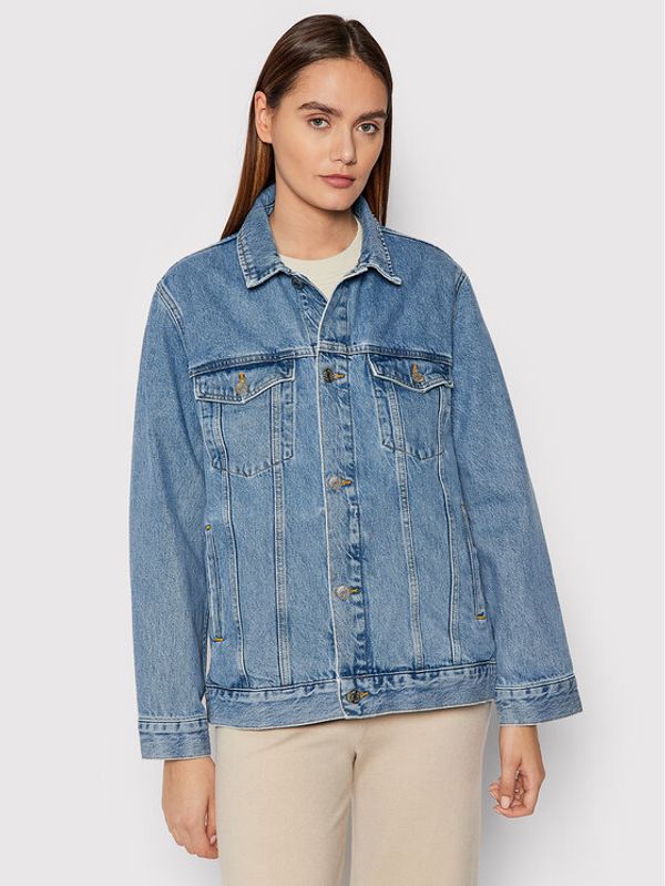 Samsøe Samsøe Samsøe Samsøe Дънково яке Nicole F21400136 Син Oversize