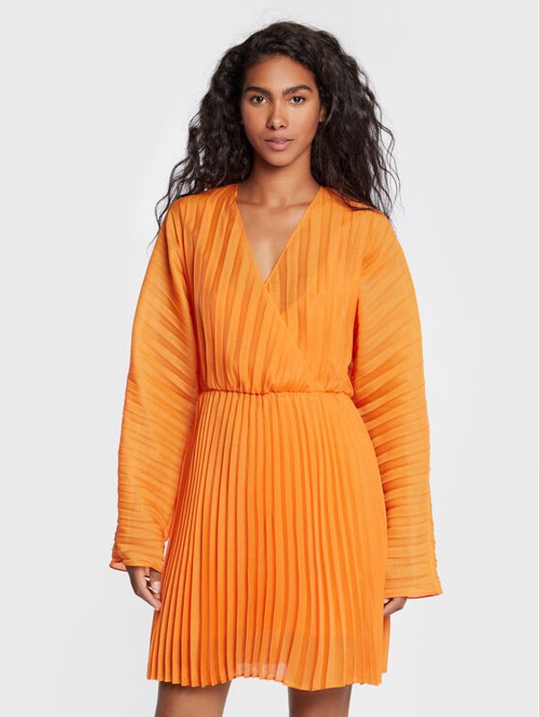 Samsøe Samsøe Samsøe Samsøe Коктейлна рокля Annica F22300223 Оранжев Relaxed Fit