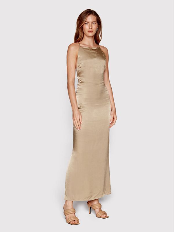 Samsøe Samsøe Samsøe Samsøe Коктейлна рокля Linea F22200110 Зелен Regular Fit