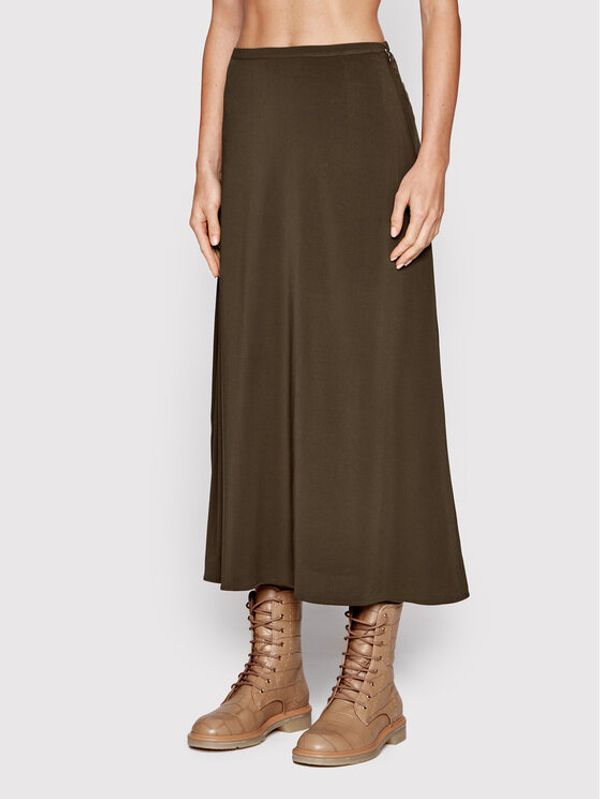 Samsøe Samsøe Samsøe Samsøe Миди пола Andina F22200135 Кафяв Regular Fit