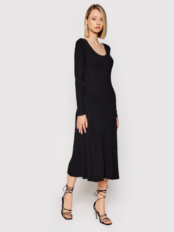 Samsøe Samsøe Samsøe Samsøe Плетена рокля Hazel F21200009 Черен Slim Fit