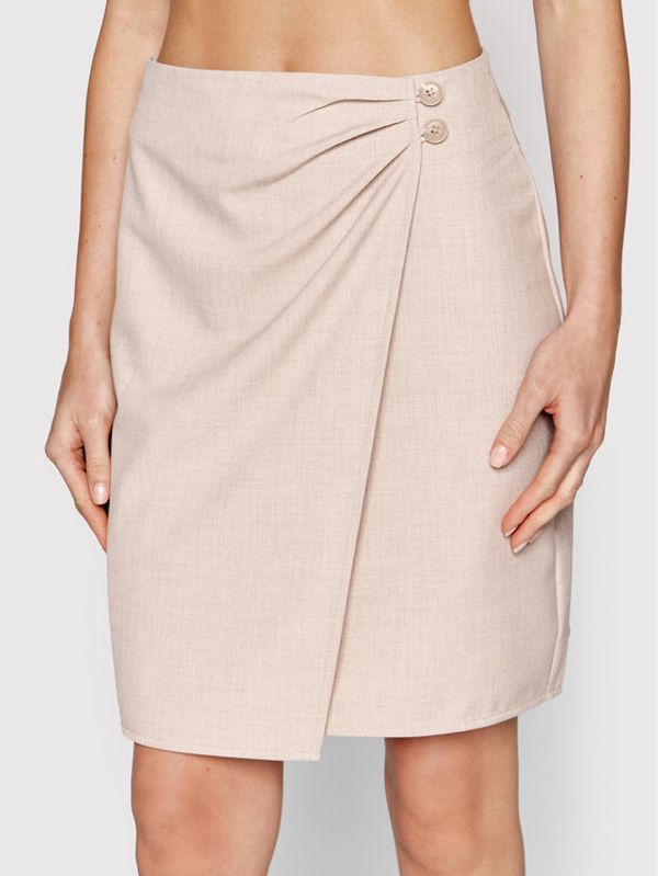 Samsøe Samsøe Samsøe Samsøe Пола тип трапец Lina F22200075 Бежов Regular Fit